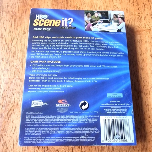 HBO Scene It? The DVD Game Pack. - Picture 2 of 5